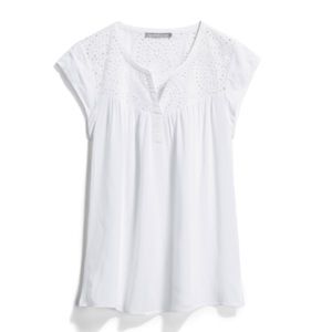 Pale Sky Kiara Eyelet Detail Top